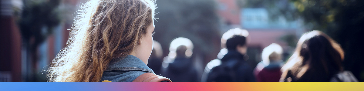 Young person walking