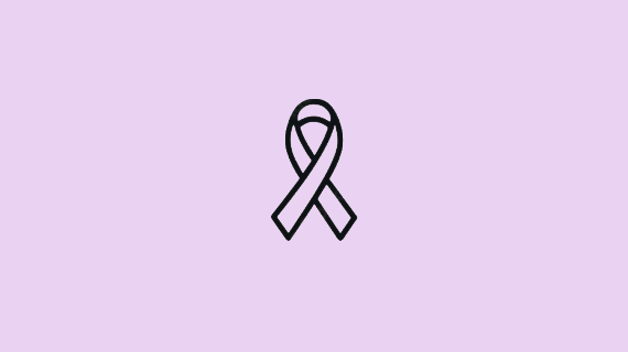Illustration of a ribbon, representing suicidal awareness.