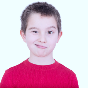 Child winking