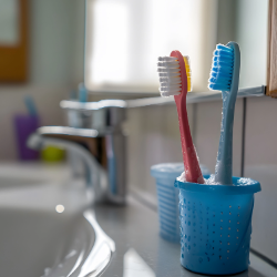 two tooth brushes