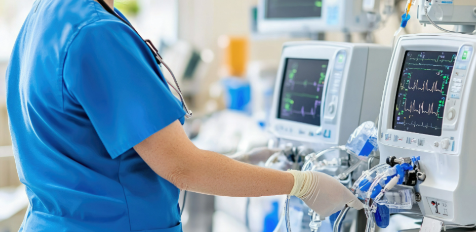 nurse working in a hospital