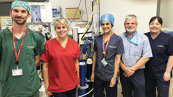 Northern Trust staff Jonathan Eady, Stacey McKnight, Naomi Potts, Nigel McIlroy and Kate Agnew