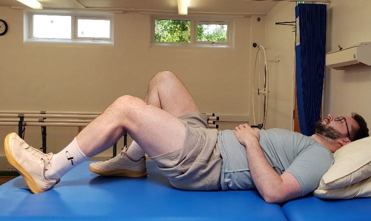 Person Demonstrating A Static Hamstring Exercise