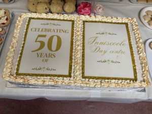 Picture of celebration 50th anniversary cake for Inniscoole Day Centre
