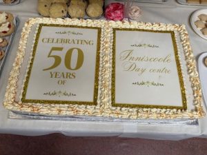 Picture of celebration 50th anniversary cake for Inniscoole Day Centre,