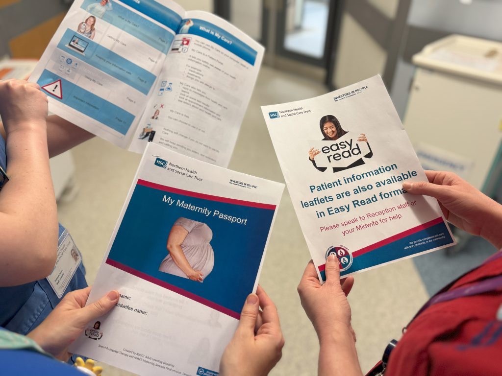 Information leaflets about maternity services.