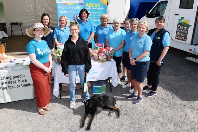 Members of the Farm Families Health Checks Team with partners at Balmoral Show.