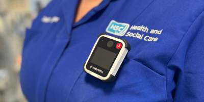 Nurse wearing body worn camera