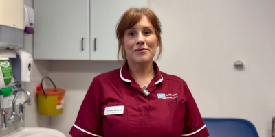 Yvonne McGraw in her nurses uniform.