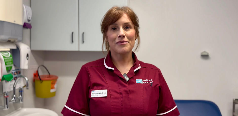 Yvonne McGraw in her nurses uniform.