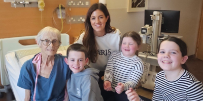 Photograph of Grandmother, daughter, 2 granddaughters and grandson