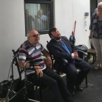 Tenant Michael O’Boyle pictured at the official opening event with James Martin.