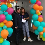 James Martin pictured at the official opening of Fairhill Court supported living complex in Maghera with Project Lead Rosemary Wray.