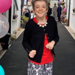 Tenant Sharon Mawhinney enjoys the official opening event at Fairhill Court, a new supported living complex in Maghera.