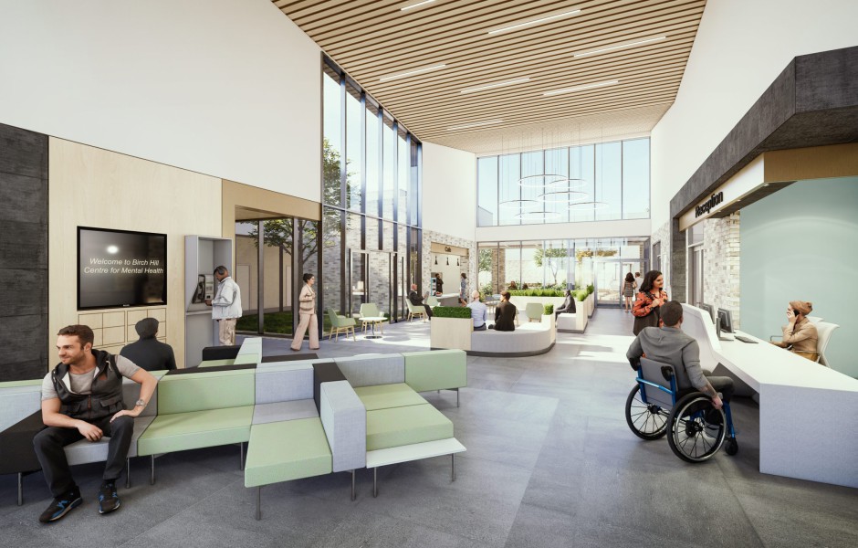 An interior view of Birch Hill. Interior view of Birch Hill.